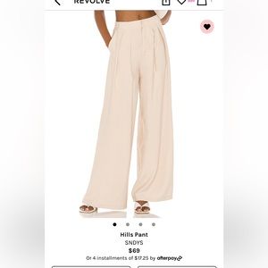Revolve beige trousers